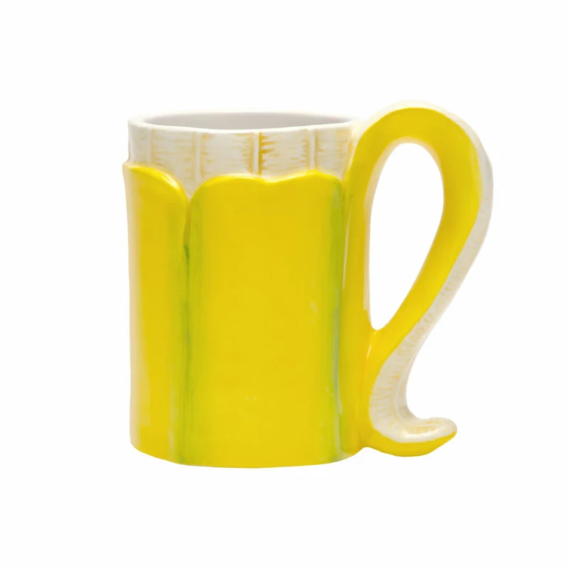 Donkey Products Becher Banana Romance, Tasse, Henkelbecher, Dolomit, Gelb, 11 cm, 210742