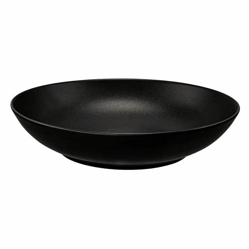 Seltmann Weiden Liberty Suppenteller, Teller, Speiseteller, Porzellan, Velvet Black Ø 21.2 cm, 001.764281