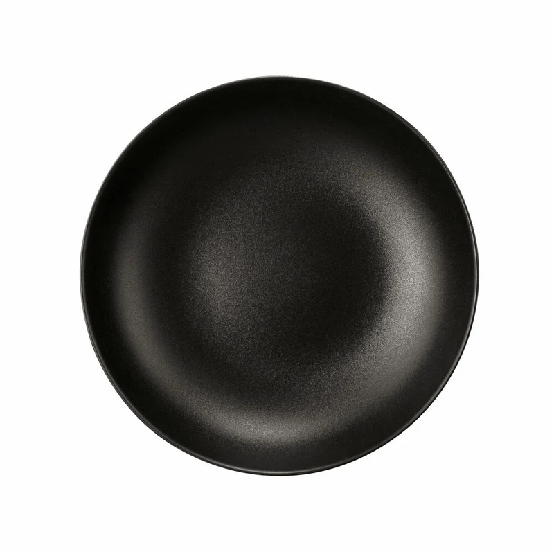 Seltmann Weiden Liberty Suppenteller, Teller, Speiseteller, Porzellan, Velvet Black Ø 21.2 cm, 001.764281