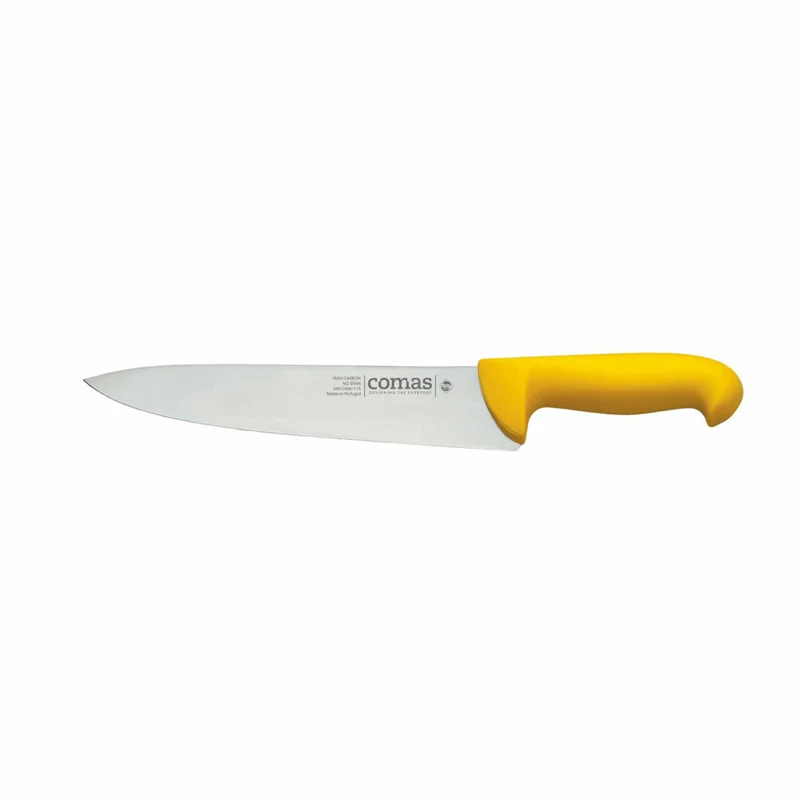 Comas Kochmesser Carbon, Küchenmesser, Stahl, PP, Gelb, 18 cm Klinge, 10114