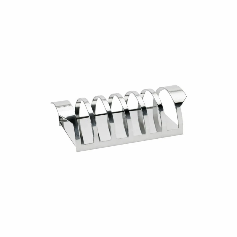 Stelton Toasthalter Arne Jacobsen, Toastscheiben-Ständer, Edelstahl, Silbern, 15.8 cm, 013-1