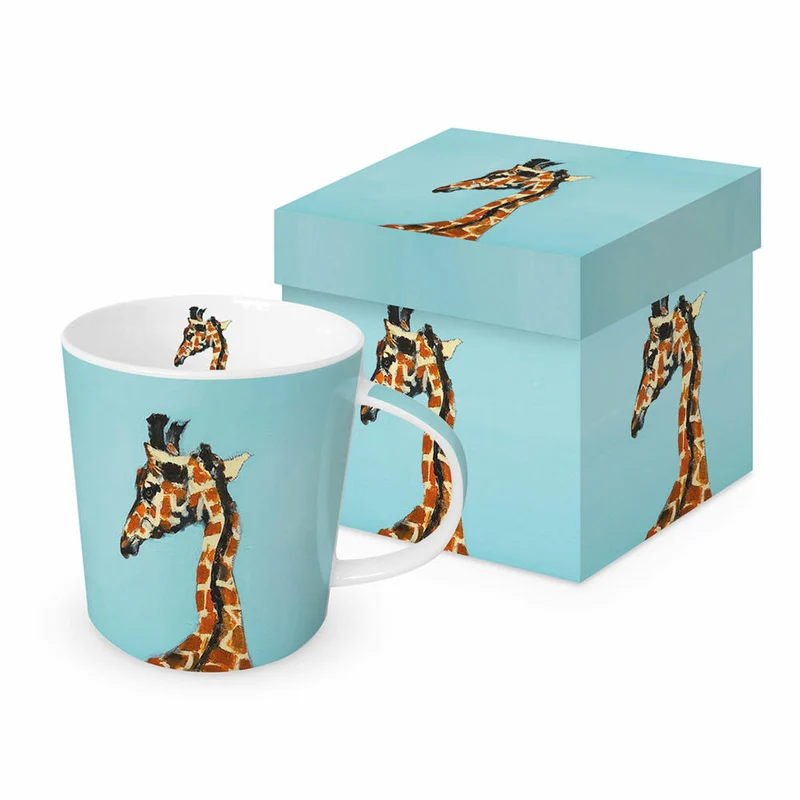 PPD Giraffe Trend Mug, in Geschenkbox, Henkelbecher, Kaffeebecher, Becher, Tasse, New Bone China, 400 ml, 160302618