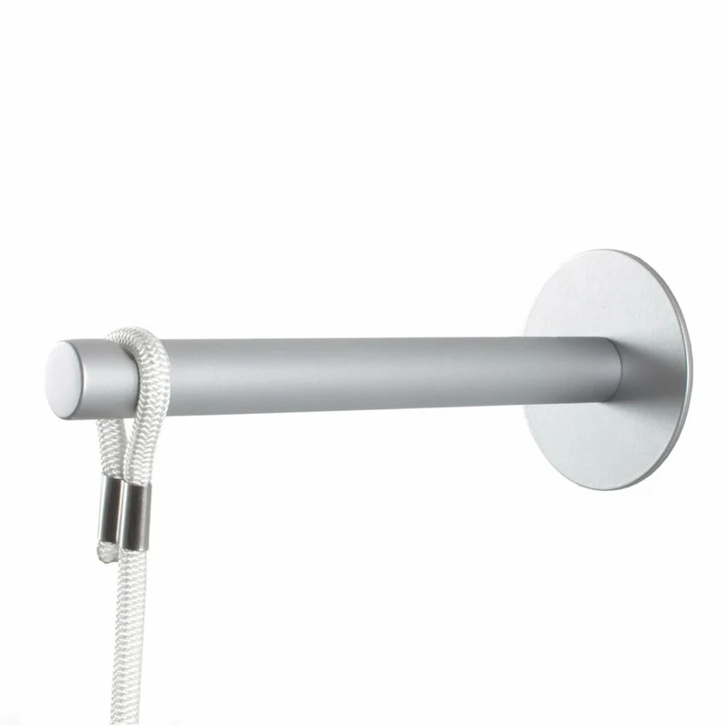 Authentics Wardrope Wandhalterung, für Seilgarderobe, Stahl, Silber, 8089033