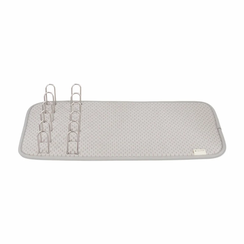 Full Circle Home Abtropfgestell Shape-Shifter mit Mikrofasermatte, Edelstahl, Grau, FC20402GY
