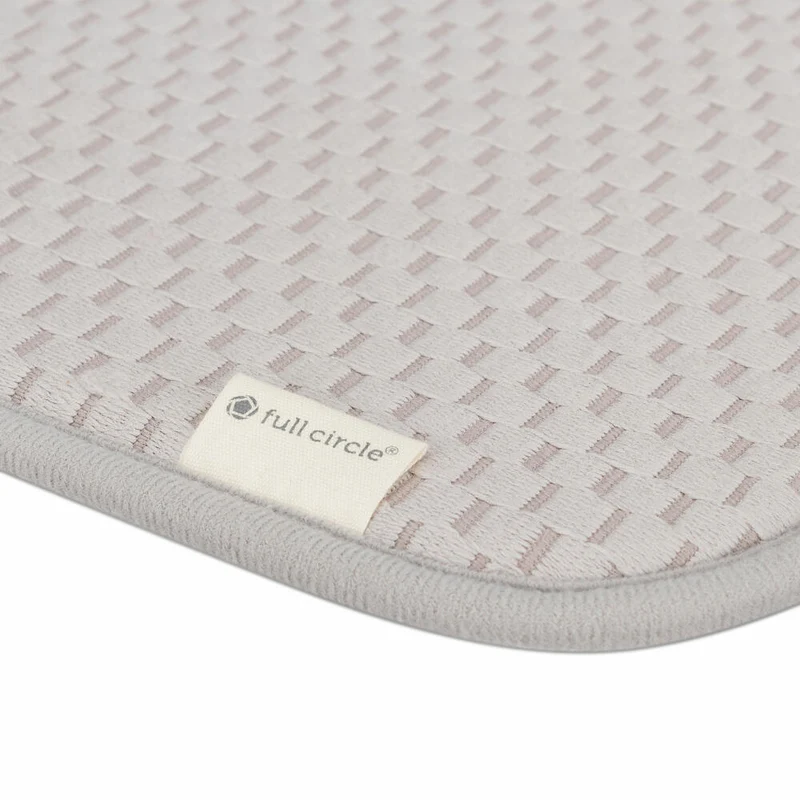 Full Circle Home Abtropfgestell Shape-Shifter mit Mikrofasermatte, Edelstahl, Grau, FC20402GY