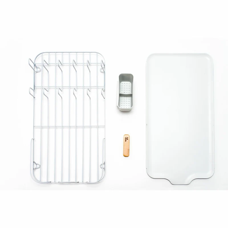 Full Circle Home Abtropfgestell Dish Jockey, Trockenständer, Stahl, Recycling-Kunststoff, FC21404W