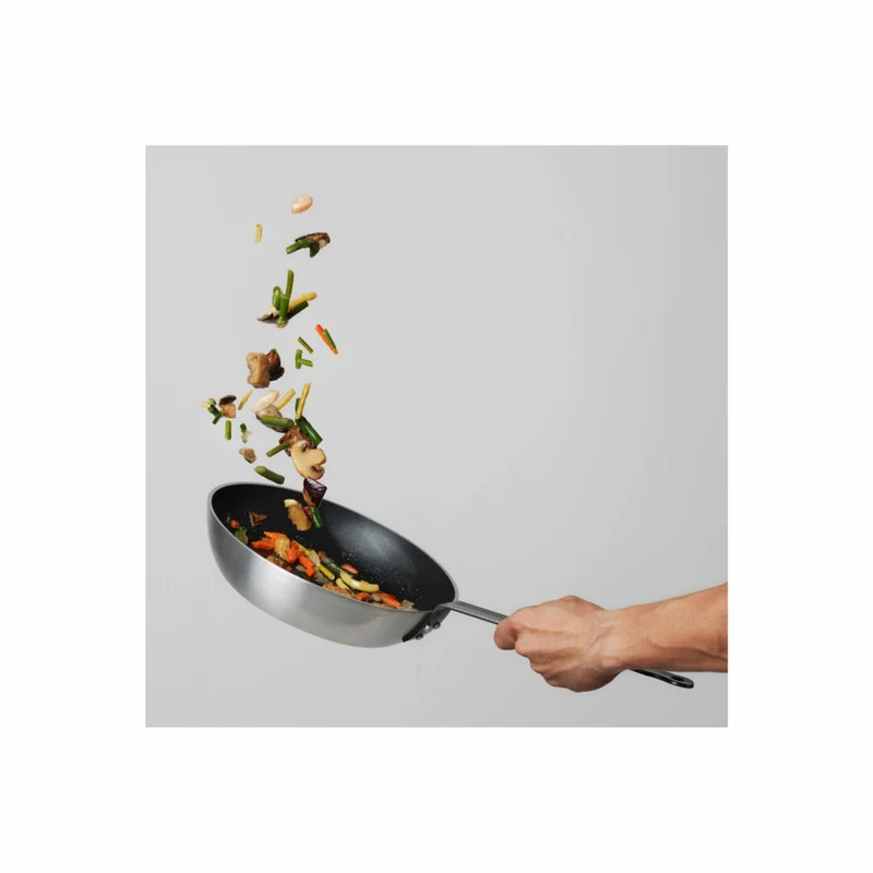 Comas Tiefe Bratpfanne Vulcano, Pfanne, Aluminium, Silber, Schwarz, 24 cm, 9972