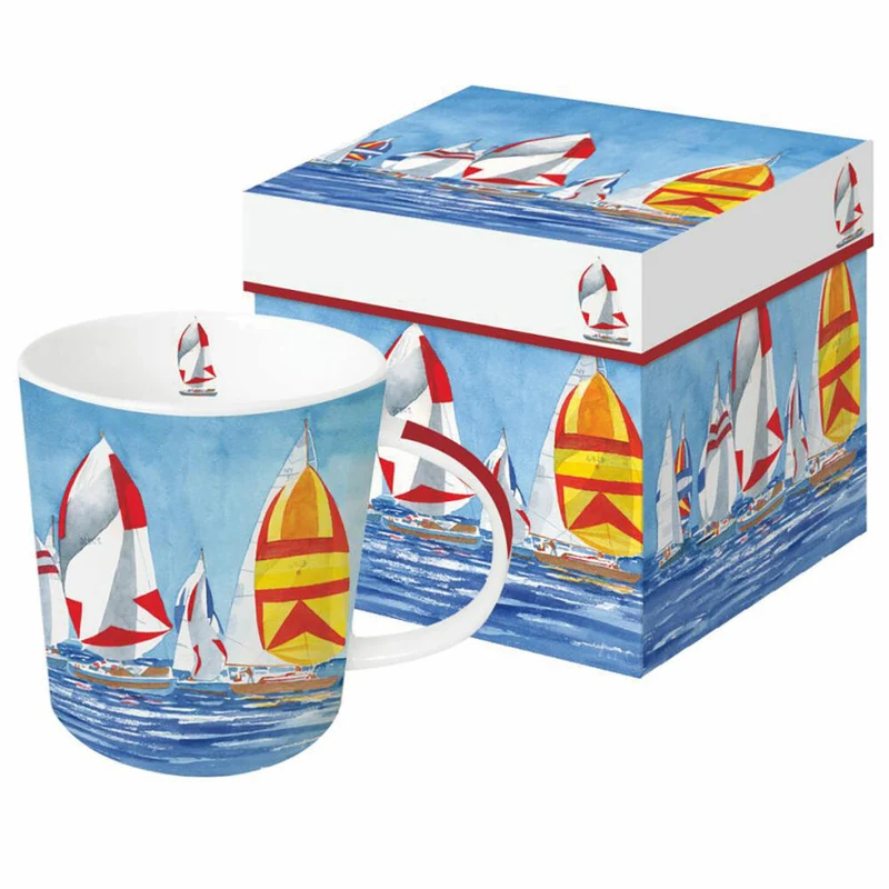 PPD Regatta Trend Mug, in Geschenkbox, Henkelbecher, Kaffeebecher, Becher, Tasse, New Bone China, 400 ml, 160302625