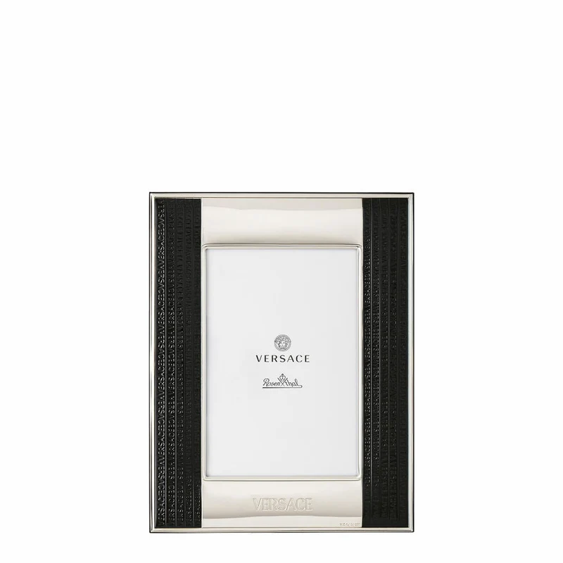 Rosenthal Versace Bilderrahmen Frames VHF10 - Silver-Black, Bilaminiert Sterling Silver, 10 x 15 cm, 69195-321635-05731