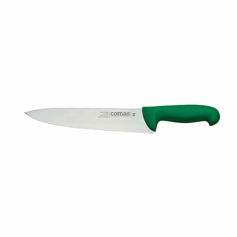 Comas Kochmesser Carbon, Küchenmesser, Stahl, PP, Grün, 20 cm Klinge, 10129