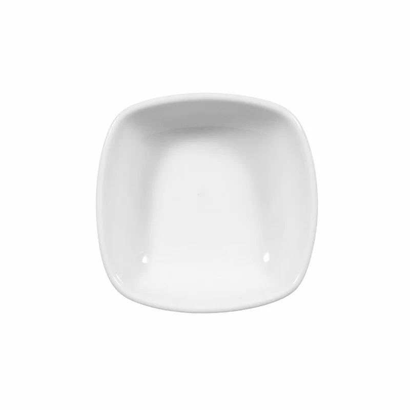 Seltmann Weiden Lido Dipschale Nieder Eckig, Snackschale, Dip Schale, Schüssel, Porzellan, Weiß, 65 ml, 001.764553