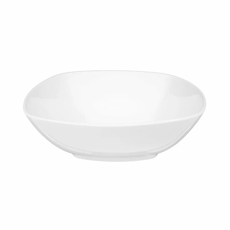 Seltmann Weiden Lido Schüssel Eckig, Servierschale, Schale, Porzellan, Weiß, 20.2 cm, 001.764555