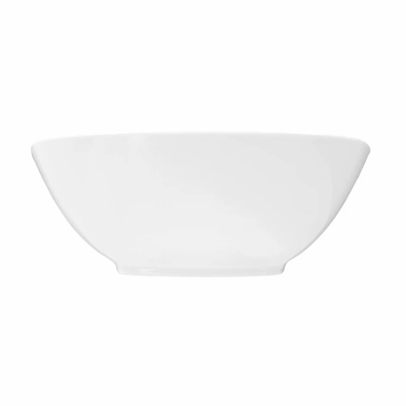 Seltmann Weiden Lido Schüssel Eckig, Servierschale, Schale, Porzellan, Weiß, 24.7 cm, 001.764556