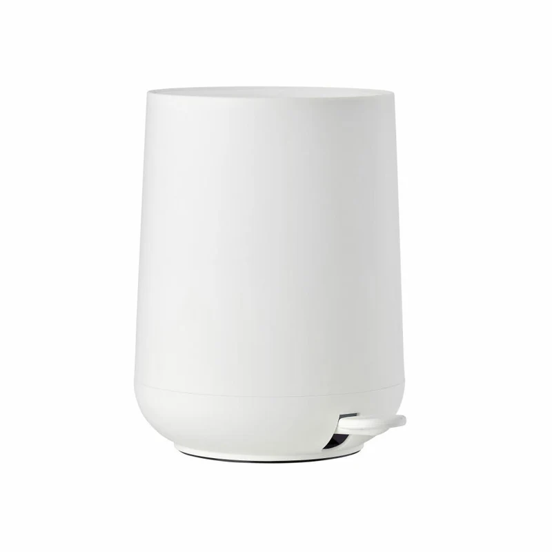 Zone Denmark Pedaleimer Nova, Treteimer, Mülleimer, Kosmetikeimer, Badeimer, ABS, White, 5 L, 330132