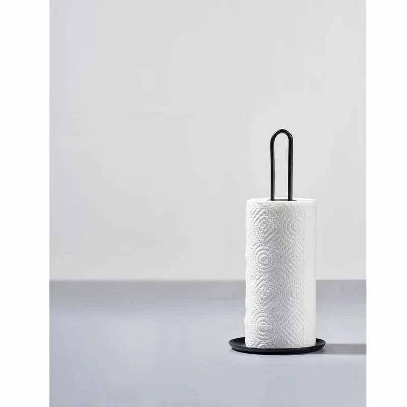 Zone Denmark Küchenrollenhalter Singles, Papierrollenhalter, Küchenpapierhalter, Metall / Eisen, Black, 330464