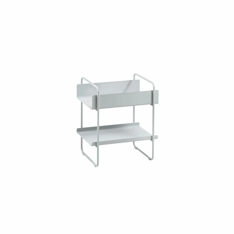 Zone Denmark Konsolentisch A-Console Table, Beistelltisch, Sofatisch, Regal, Metall, Soft Grey, H 55.7 cm, 26994