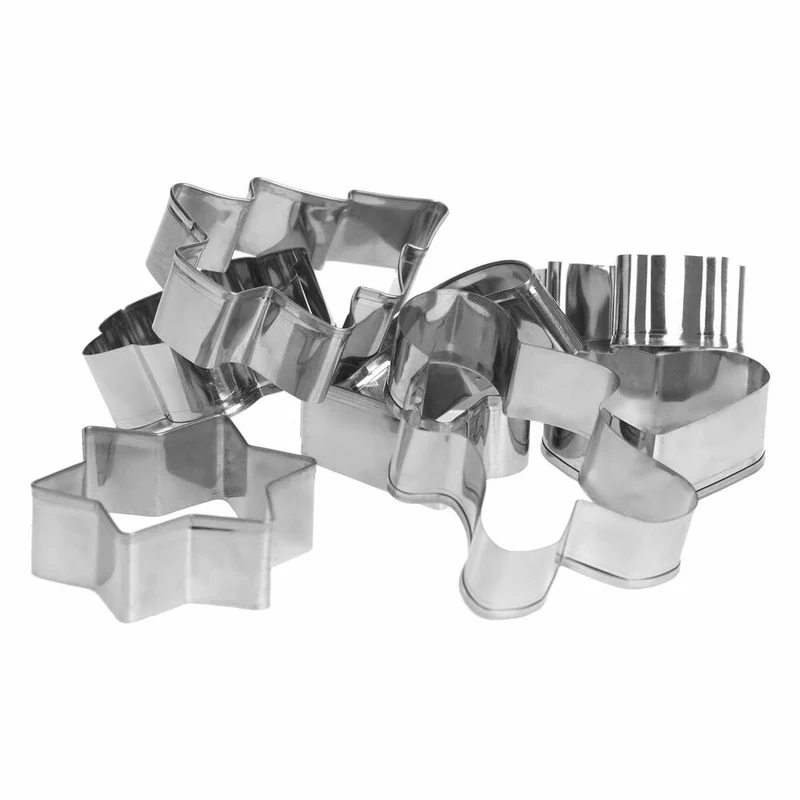 5Five Simply Smart Keksdose mit 8 Ausstechern, Gebäckdose, Metall, 13.5 cm, 136157