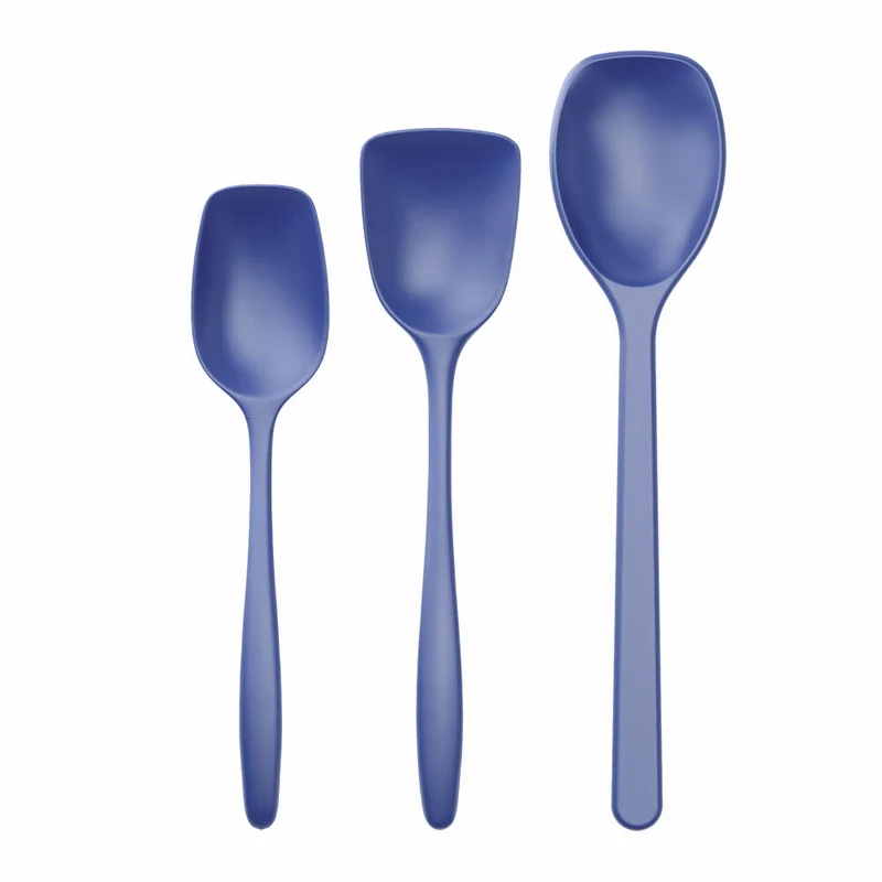 Rosti Rührlöffelset 3-tlg. New Classic, Küchenhelfer, Kunststoff, Electric Blue, 30131