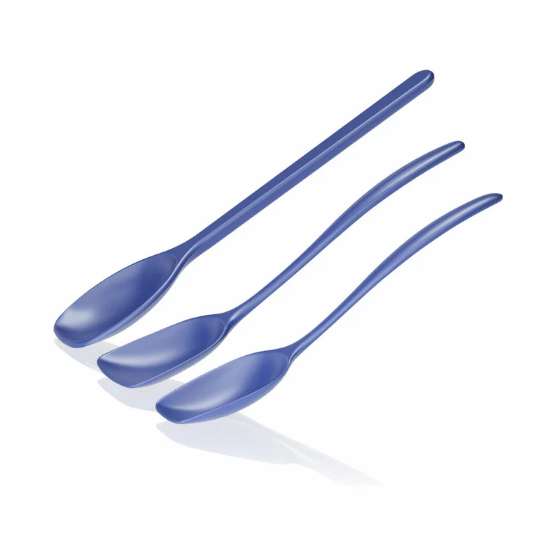 Rosti Rührlöffelset 3-tlg. New Classic, Küchenhelfer, Kunststoff, Electric Blue, 30131