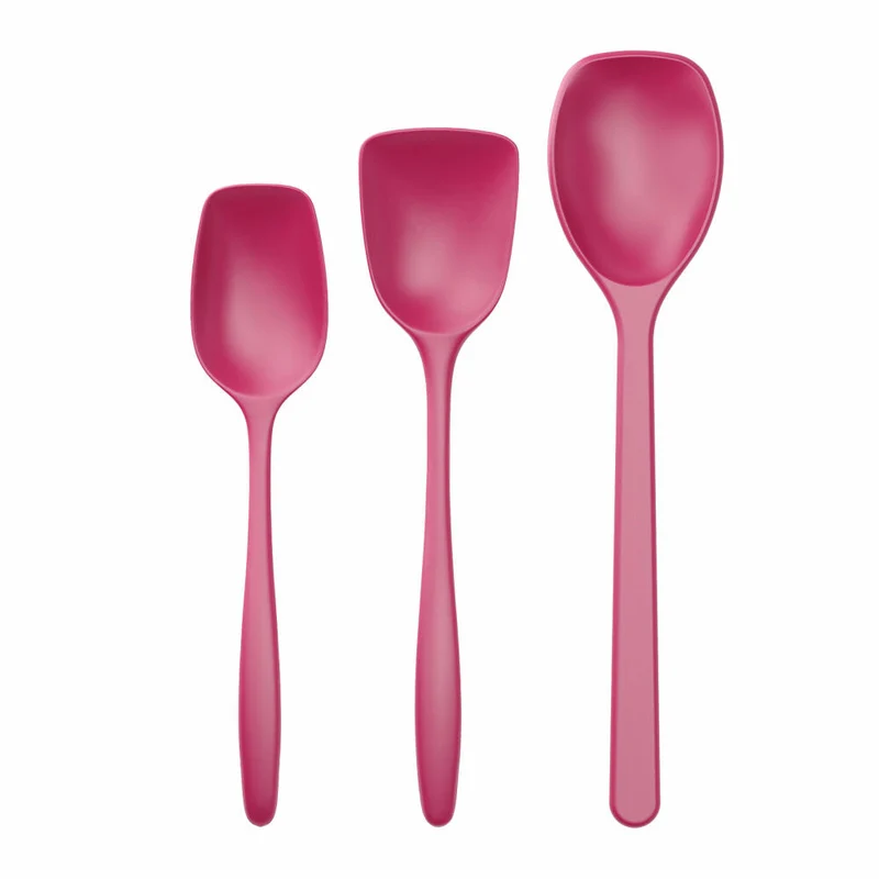 Rosti Rührlöffelset 3-tlg. New Classic, Küchenhelfer, Kunststoff, Beetroot, 30132