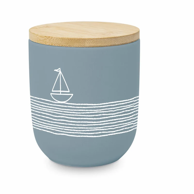 PPD Pure Sailing blue Matte Storage Jar, Vorratsdose, Vorratsbehälter, New Bone China, 350 ml, 604768