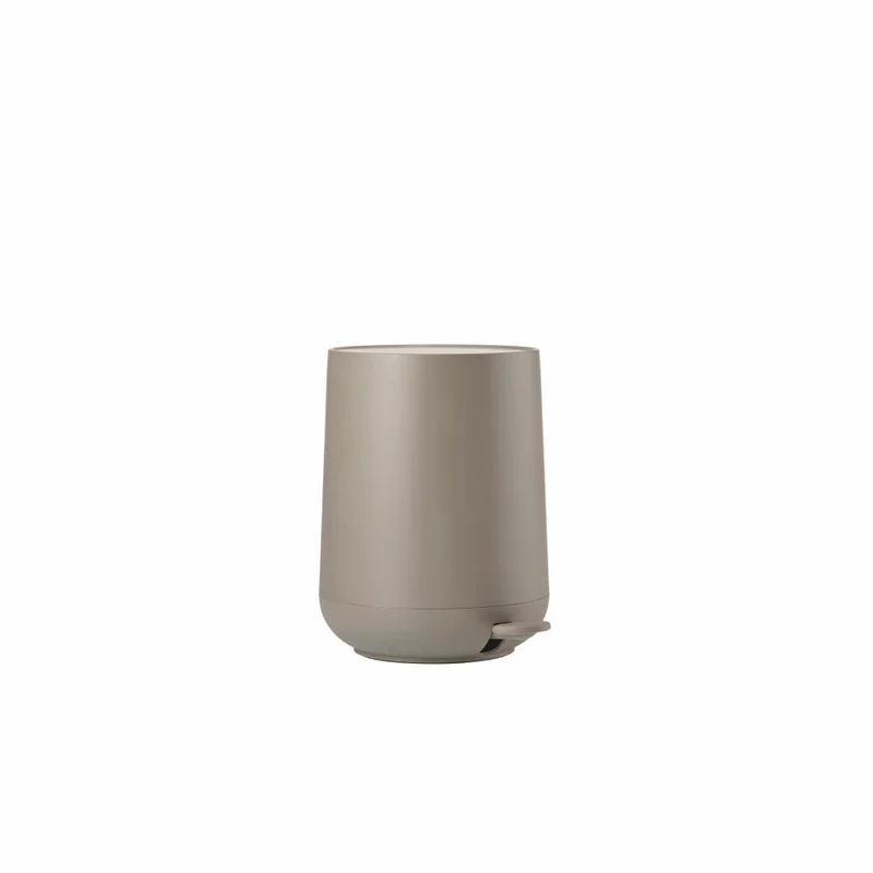 Zone Denmark Pedaleimer Nova, Treteimer, Mülleimer, Kosmetikeimer, Badeimer, ABS, Taupe, 5 L, 28085