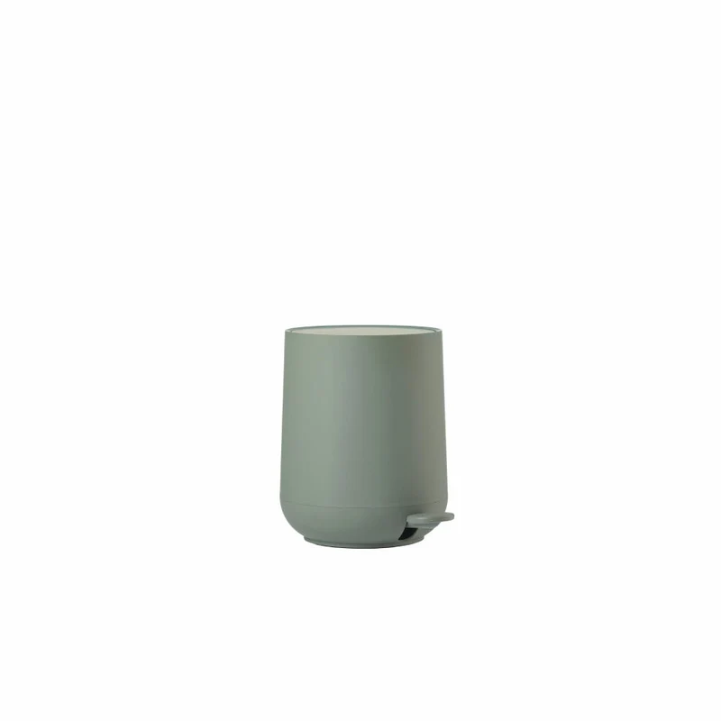Zone Denmark Pedaleimer Nova, Treteimer, Mülleimer, Kosmetikeimer, Badeimer, ABS, Olive Green, 3 L, 28102