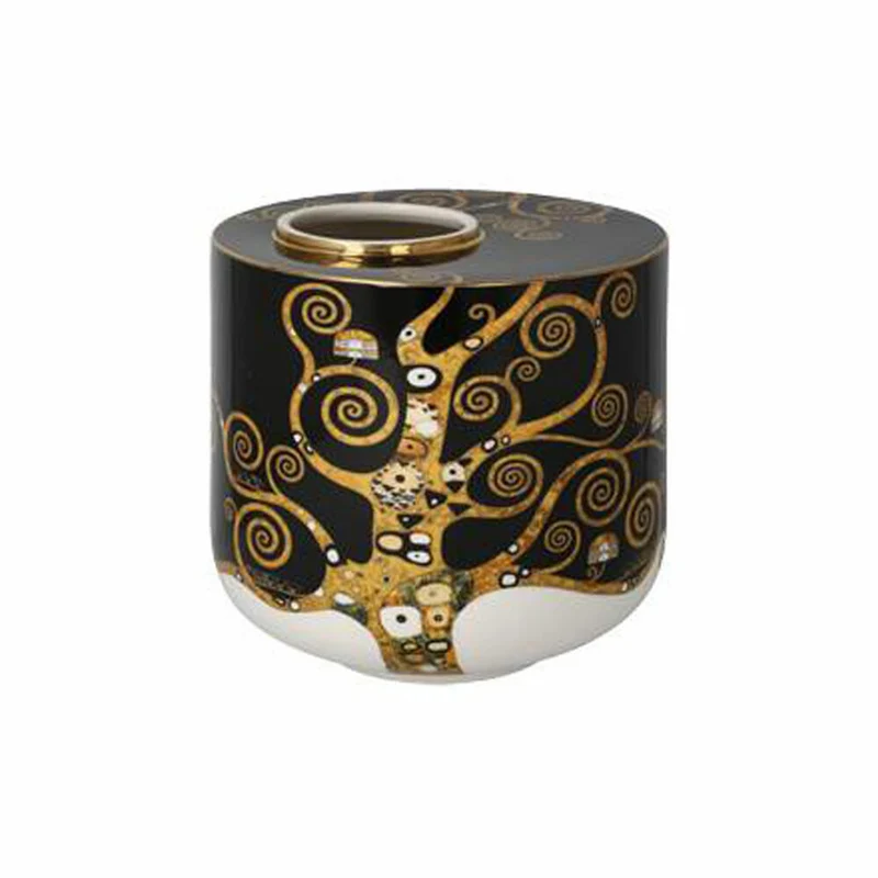 Goebel Vase Gustav Klimt - Lebensbaum, Blumenvase, Dekovase, Porzellan, H 16 cm, 67062971