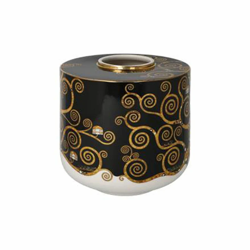 Goebel Vase Gustav Klimt - Lebensbaum, Blumenvase, Dekovase, Porzellan, H 16 cm, 67062971