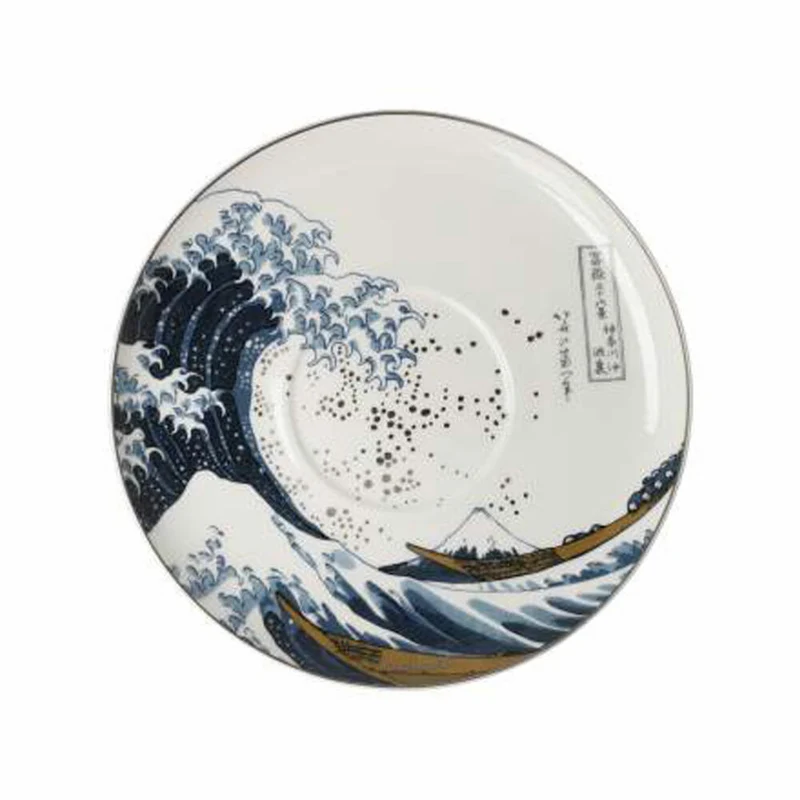 Goebel Milchkaffeetasse Hokusai - Die Welle, Tasse, Kaffeetasse, Teetasse, Fine Bone China, 67075011
