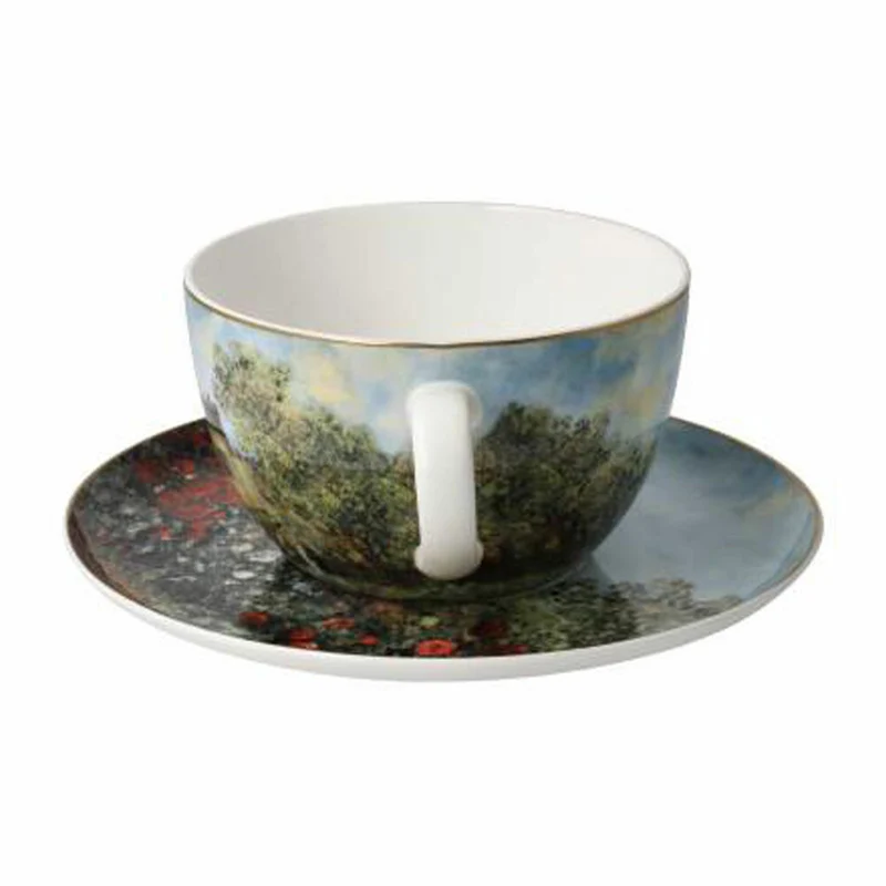 Goebel Milchkaffeetasse Claude Monet - Das Künstlerhaus, Tasse, Kaffeetasse, Teetasse, Fine Bone China, 67075021
