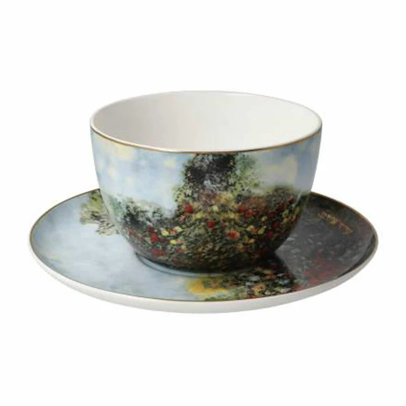 Goebel Milchkaffeetasse Claude Monet - Das Künstlerhaus, Tasse, Kaffeetasse, Teetasse, Fine Bone China, 67075021