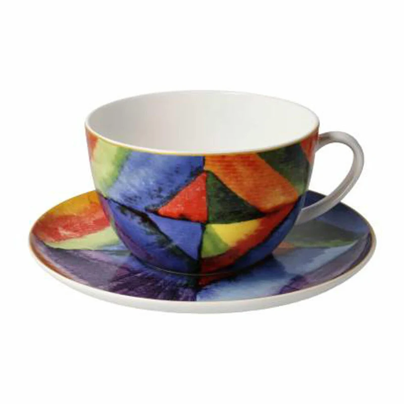 Goebel Milchkaffeetasse Kandinsky - Farbstudie, Tasse, Kaffeetasse, Teetasse, Fine Bone China, 67075041