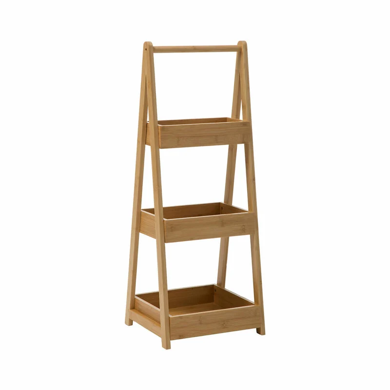 5Five Simply Smart Badezimmerregal 3-stufig, Aufbewahrungsständer, Bambus, 78 cm, 17423