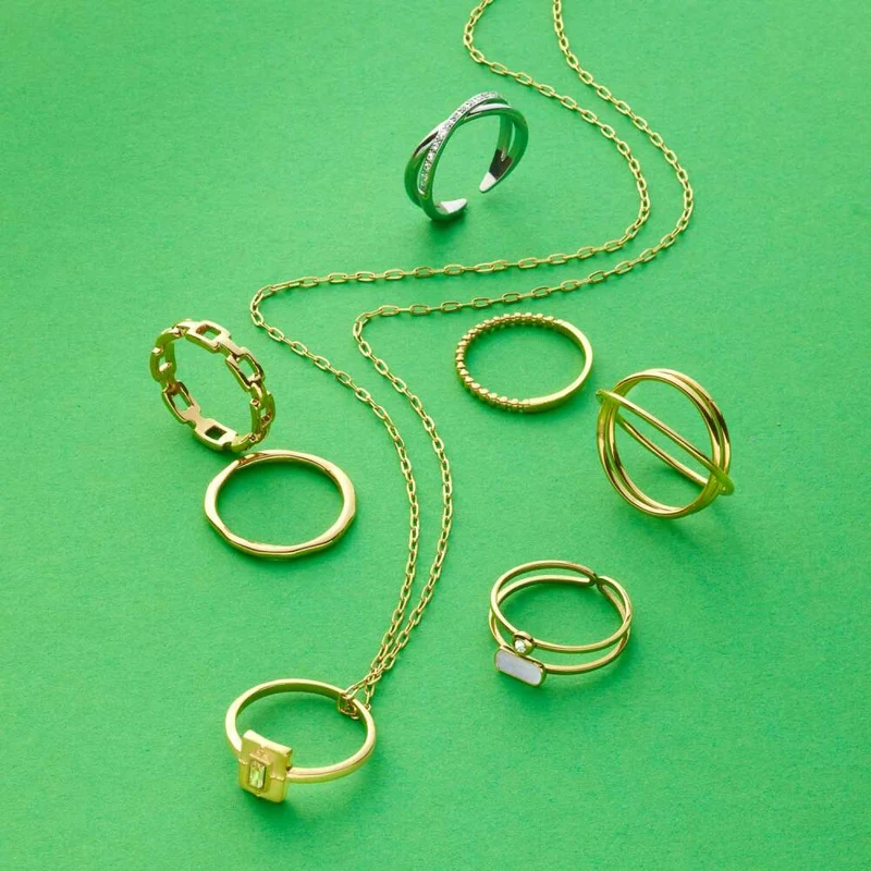 Leonardo Jewels Ring 16 Mela CIAO, Fingerring, Schmuck, Edelstahl IP Gold, MOP, Glas, 023326