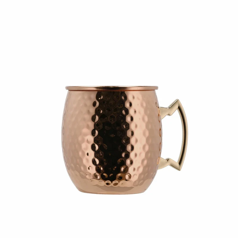 Lyngby Glas Moscow Mule Krug Copper 2er Set, Kupfer, Stahl, Kupfer, 550 ml, 24691
