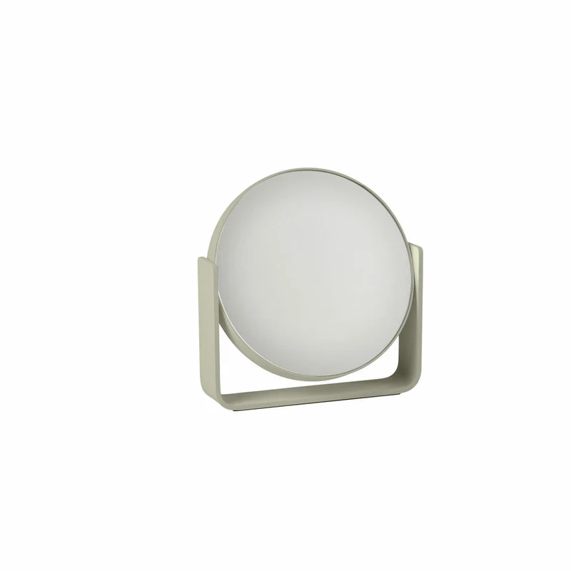 Zone Denmark Tischspiegel Ume, Kosmetikspiegel, Spiegel, 5-fach Vergrößerung, Aluminium Lackiert / Glas, Eucalyptus, 28226