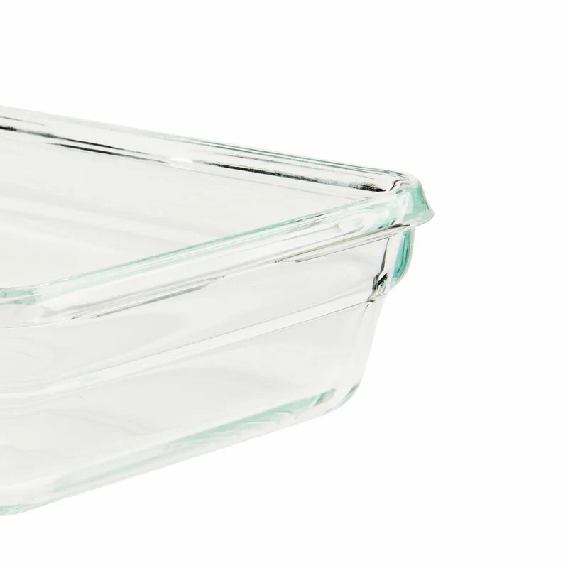 EMSA Clip & Close GLAS Frischhaltedose, Vorratsbehälter, Vorratsdose, Transparent / Rot, 0.18 L, N10413