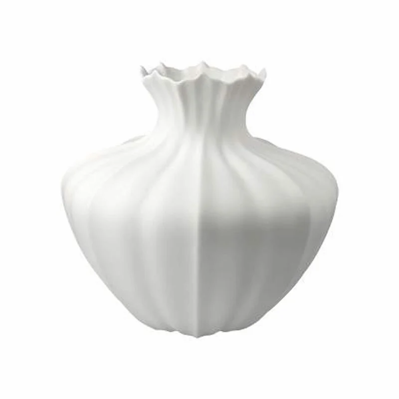 Goebel Vase Bahar, Blumenvase, Dekovase, Biskuitporzellan, Biskuit weiß, H 22 cm, 14005711