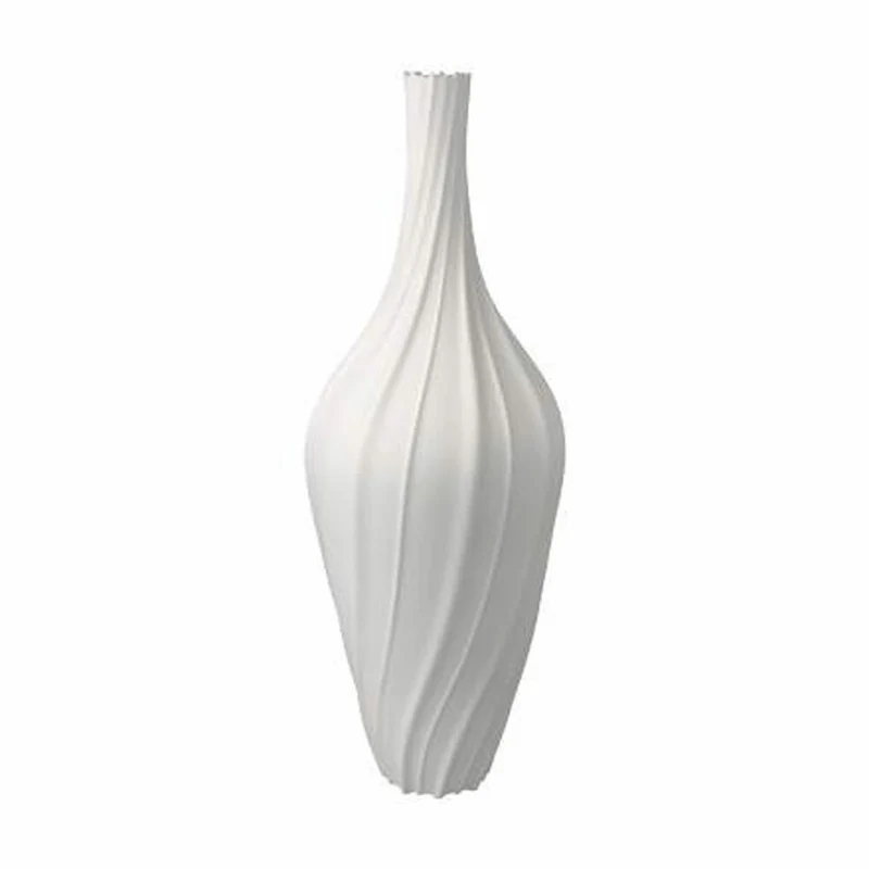 Goebel Vase Bahar, Blumenvase, Dekovase, Biskuitporzellan, Biskuit weiß, H 31 cm, 14005721