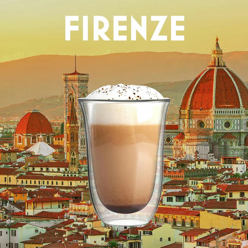 Bialetti Glasbecherset Firenze, 2er Set, Doppelwandig, Kaffeetasse, Becher, Tasse, 300 ml, DBW011