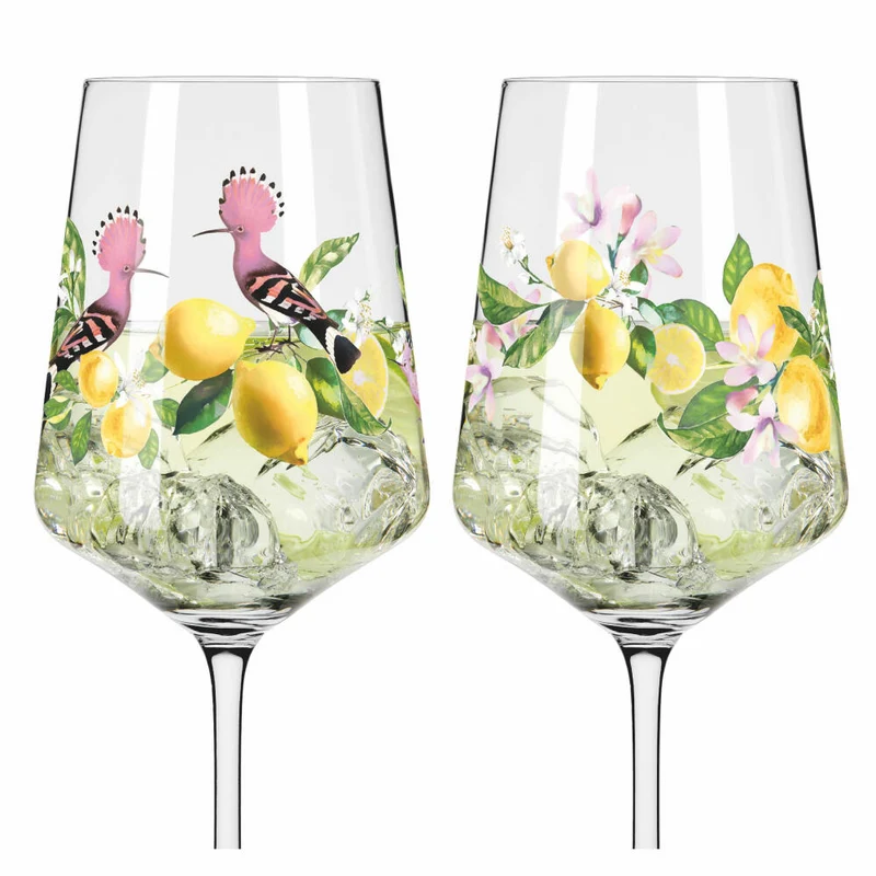 Ritzenhoff Limoncello Sommertau F24, 2er Set, R. Richter, Aperitifglas , Kristallglas, 544 ml, 6041005
