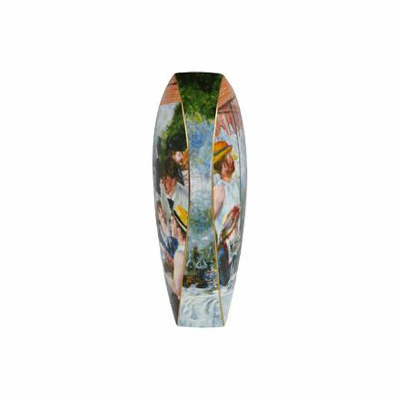 Goebel Vase Renoir-Frühstück der Ruderer, Blumenvase, Dekovase, Porzellan, 67062641