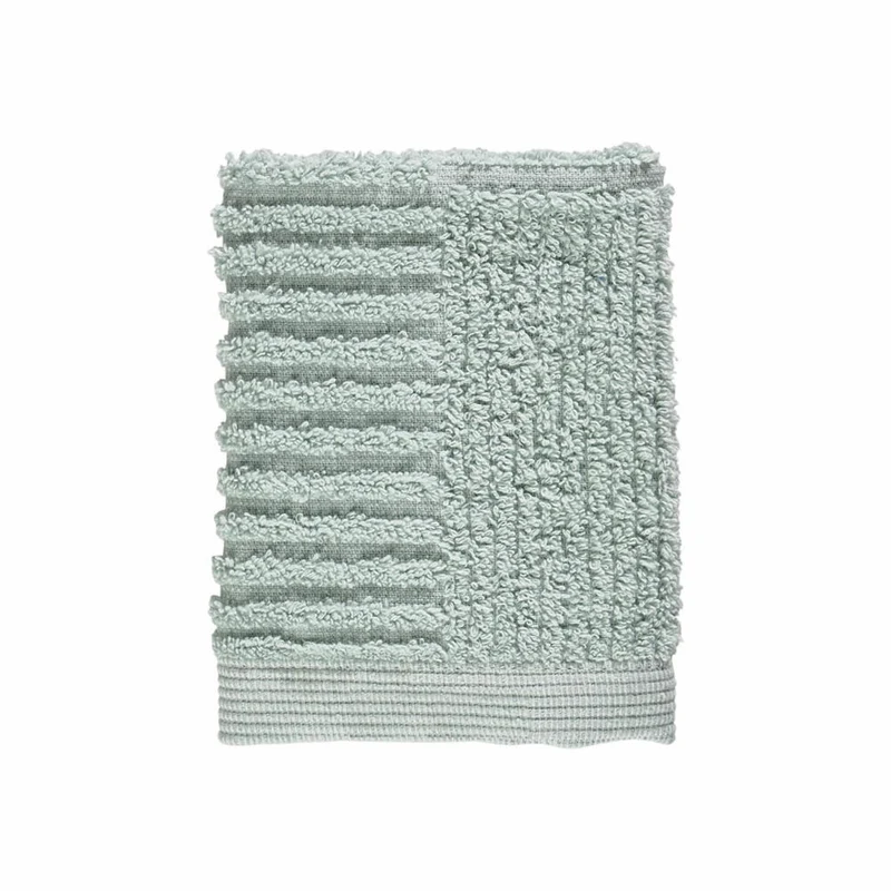 Zone Denmark Waschlappen Classic, Waschhandschuh, Baumwolle, Dusty Green, 30 x 30 cm, 331944