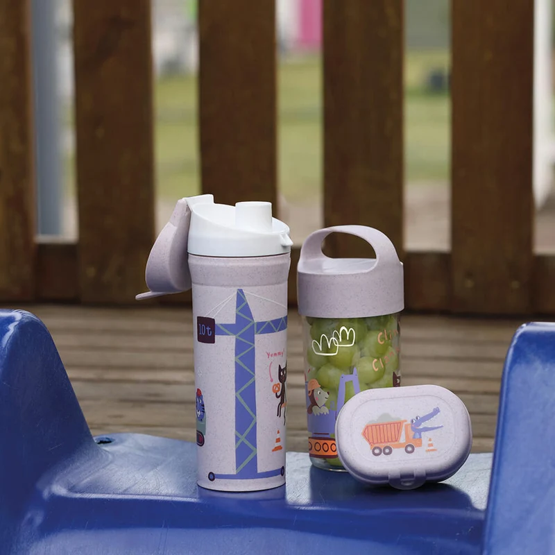 Koziol Snackbox Pascal Mini Trucks, Kunststoff, Organic Grey, 8359747