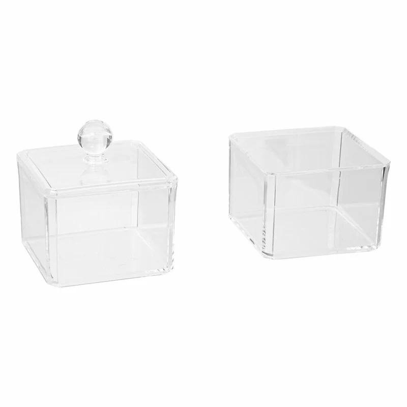 5five Simply Smart Kosmetik-Aufbewahrungsdose Selena 2-tlg., Kunststoff, 9.4 x 9.4 x 16.7 cm, 155906