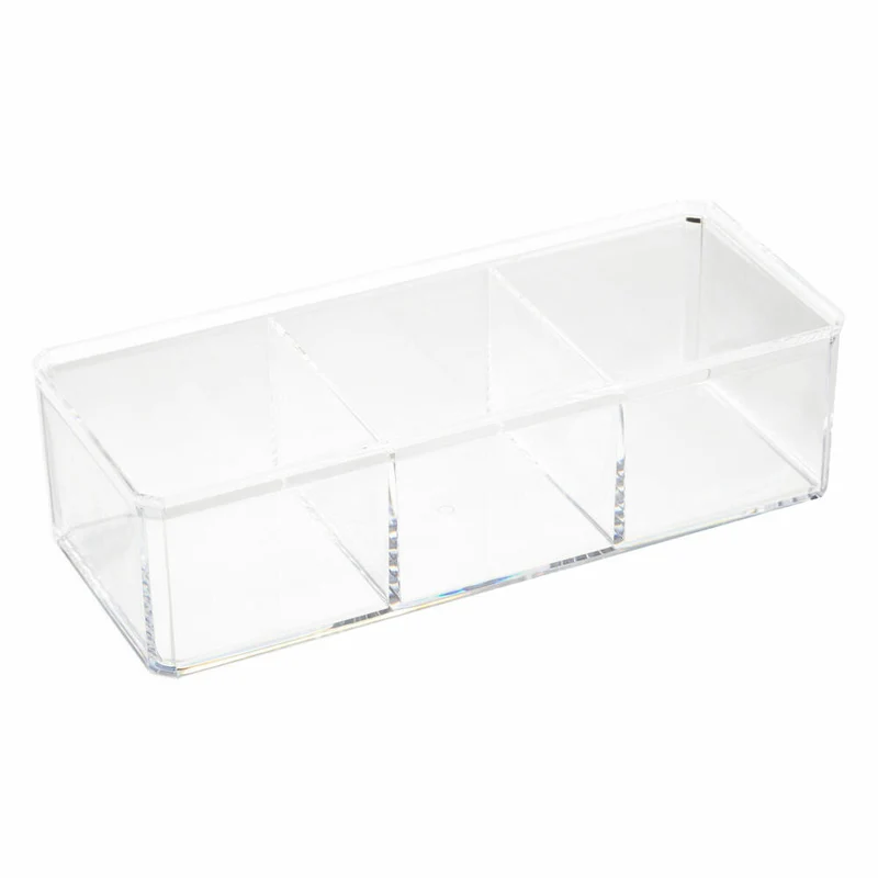 5five Simply Smart Kosmetik-Aufbewahrungsdose Selena mit 3 Fächern, Kunststoff, 22.8 x 9.5 x 8 cm, 155907