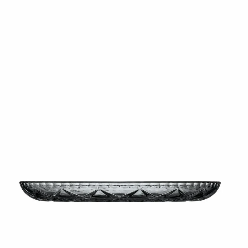 Lyngby Glas Servierplatte Sorrento, Glasplatte, Servierteller, Glas, Klar, 30 cm, 29038