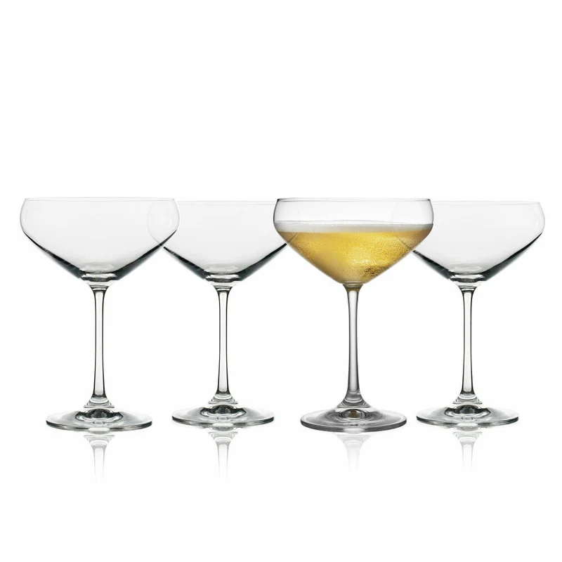 Lyngby Glas Champagnerschale Juvel 4er Set, Kristallglas, Klar, 340 ml, 916180