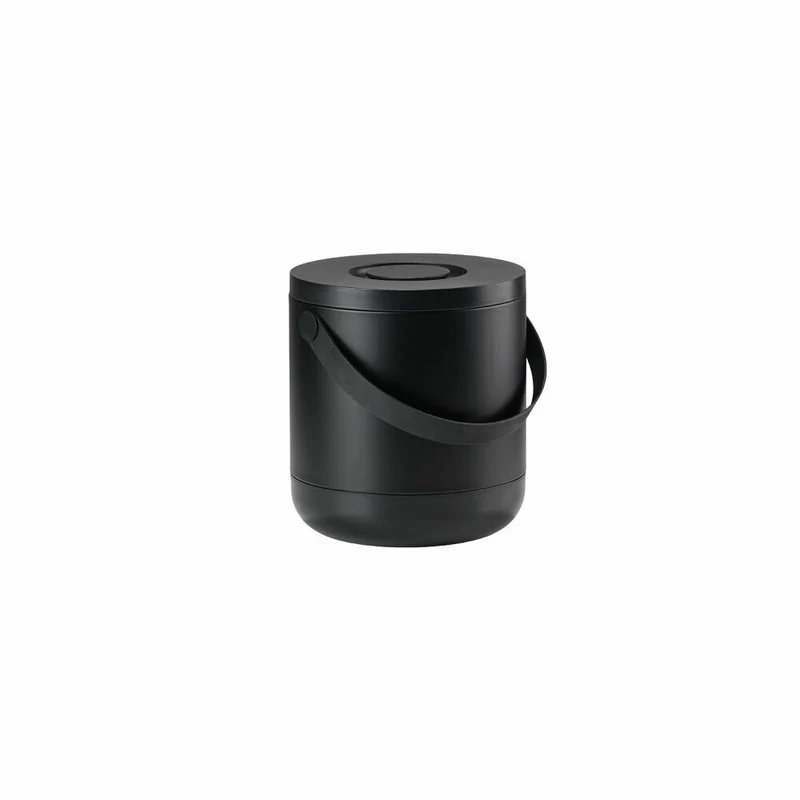 Zone Denmark Mülleimer Circular, Bio-Abfalleimer, Abfallbehälter, Tischeimer, ABS, Black, 15 L, 26507